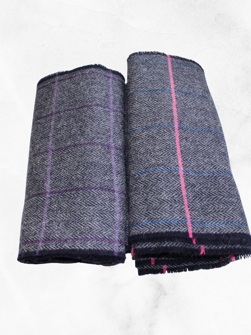 Grey Scottish Lambs Wool Scarf
