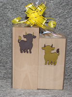 Hand Painted Highland Cow Candle Sticks