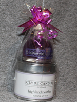 Highland Heather Candle and Pearl Mist Gin Miniature Gift Bag