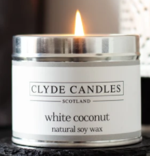 White Coconut Candle and Pearl Mist Gin Miniature Gift Bag